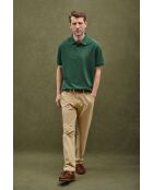 Polo Amaury in cotone a manica corta verde bottiglia