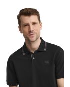 Polo à manches courtes en coton Frédéric noir