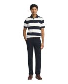 Polo Jérôme in cotone a manica corta navy-ecru