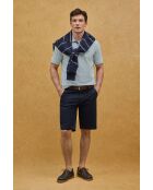 Polo Gaël baby blu a manica corta in cotone