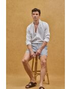 Pantaloncini da bagno Marco grigi-bianchi