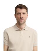 Polo Clement a manica corta in cotone beige