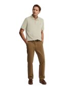 Polo Arthur a manica corta in cotone beige