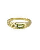 Anillo Hailey de latón dorado