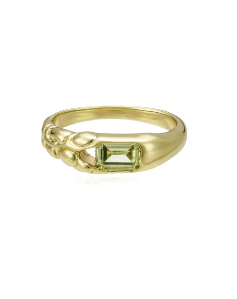 Anillo Hailey de latón dorado