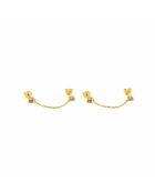 Boucles d'oreilles Assia en laiton dorées