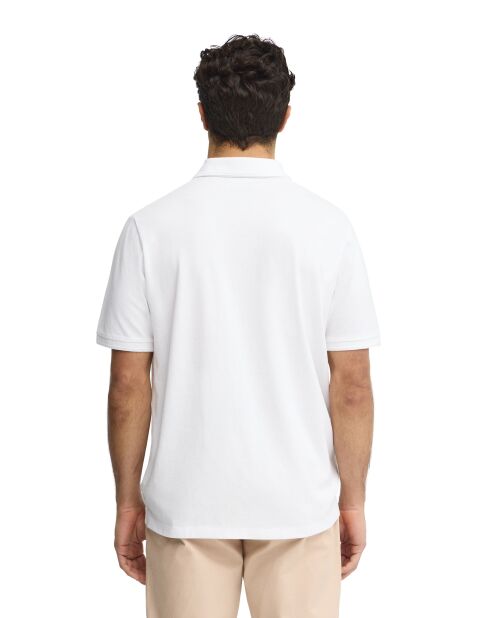 Polo Alexis a manica corta in cotone bianco
