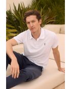 Polo Alexis a manica corta in cotone bianco