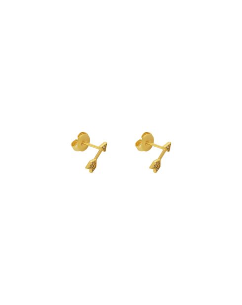 Lisa Ohrringe aus goldfarbenem Messing