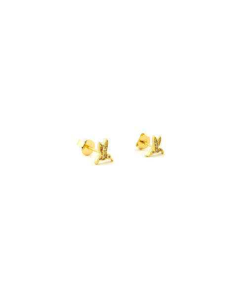 Manon Ohrringe aus goldfarbenem Messing