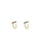 Boucles d'oreilles Zineb en laiton doré/multicolore