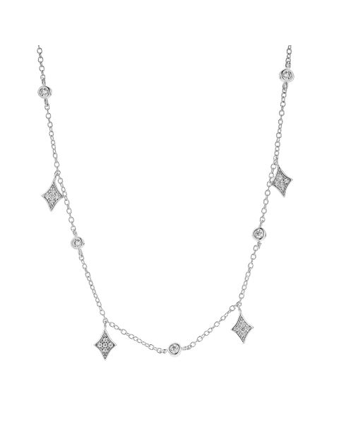 Collier Bérénice S en laiton argenté