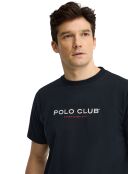 T-Shirt à manches courtes en coton Nicolas navy