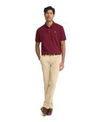 Polo à manches courtes en coton Armand garnet