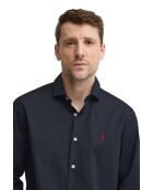 Camicia Jean-Paul in cotone a manica lunga blu