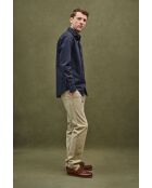 Camicia Jean-Paul in cotone a manica lunga blu
