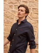 Camicia Jean-Paul in cotone a manica lunga blu