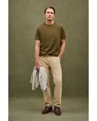 T-Shirt à manches courtes en coton Léonard dark khaki