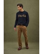 Felpa Nathaniel in cotone blu
