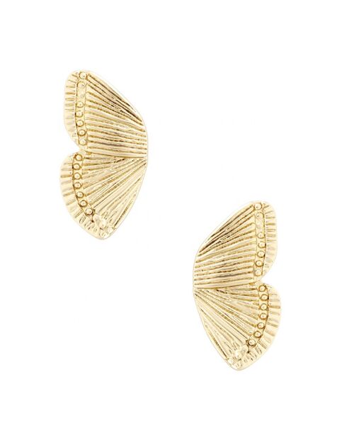 Pendientes Maëlle de latón dorado