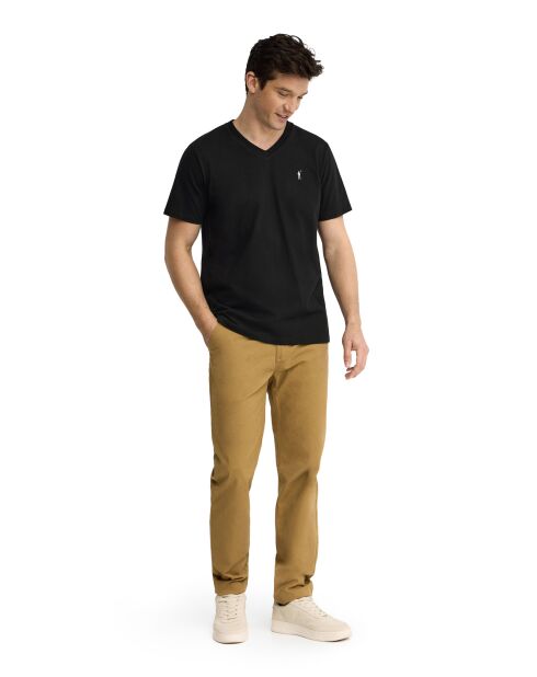 T-Shirt à manches courtes en coton Marius noir