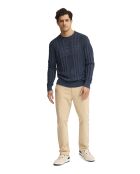 Pullover Owen in denim in cotone blu