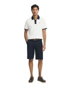 Polo a manica corta Elie in cotone ecru