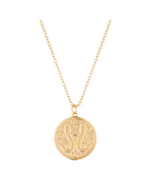 Collier PISCES en laiton doré