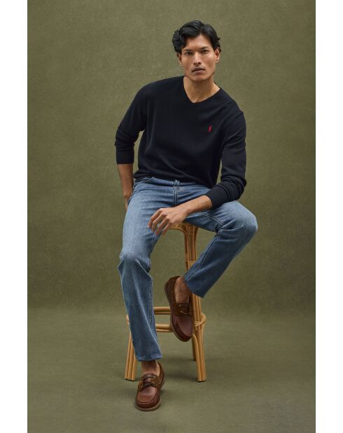 Felpa Alan in cotone blu scuro
