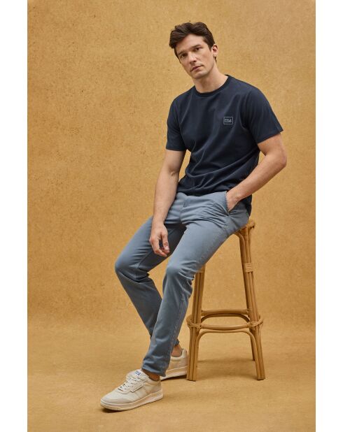 T-Shirt à manches courtes en coton Patrice navy