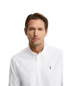 Camicia a maniche lunghe in cotone bianco Jean