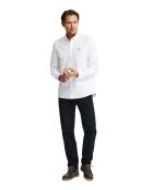 Camicia a maniche lunghe in cotone bianco Jean