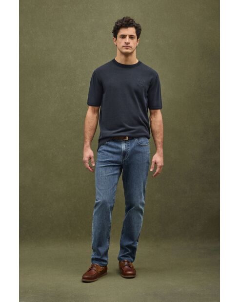 Felpa Nathan in cotone blu
