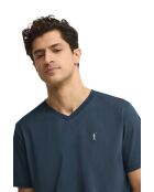 T-Shirt à manches courtes en coton Mathias denim blue