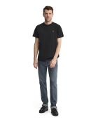 T-Shirt à manches courtes en coton Louis noir