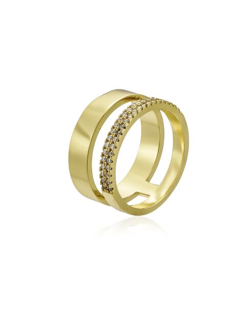 Anillo Iris de latón dorado