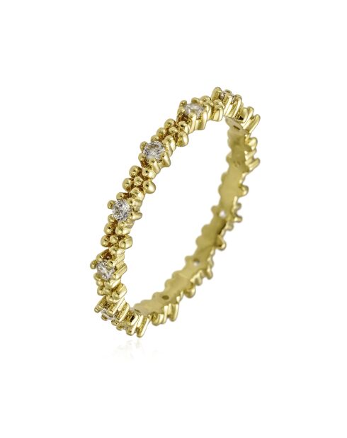 Marguerite Ring aus Goldmessing