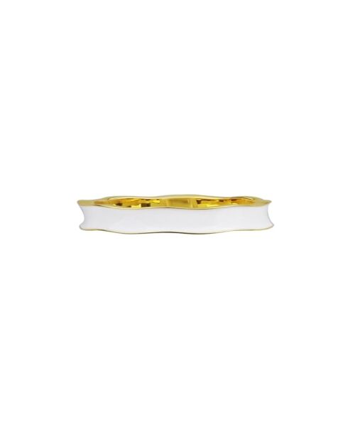 Bethany goud/witte koperen ring