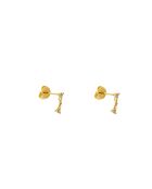 Boucles d'oreilles Bruna en laiton dorées