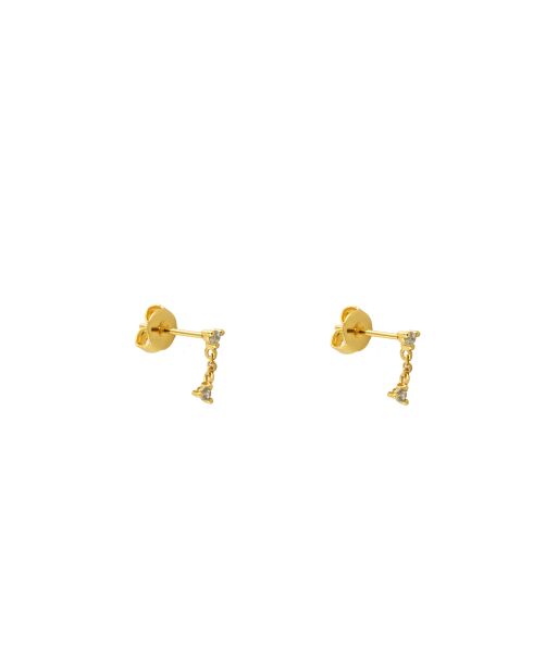 Boucles d'oreilles Bruna en laiton dorées