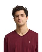 T-Shirt à manches courtes en coton Mathieu garnet
