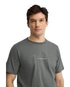 T-Shirt à manches courtes en coton Oscar asphalt