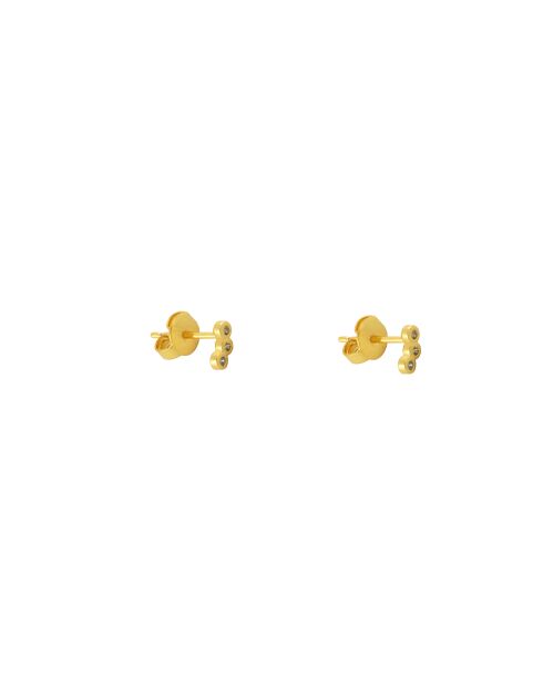 Pendientes Amy de latón dorado