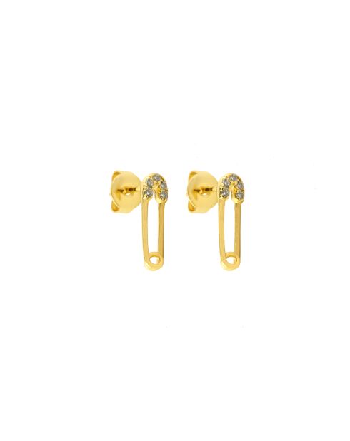 Boucles d'oreilles Vanda en laiton dorées
