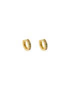 Boucles d'oreilles Madeleine en laiton doré/multicolore