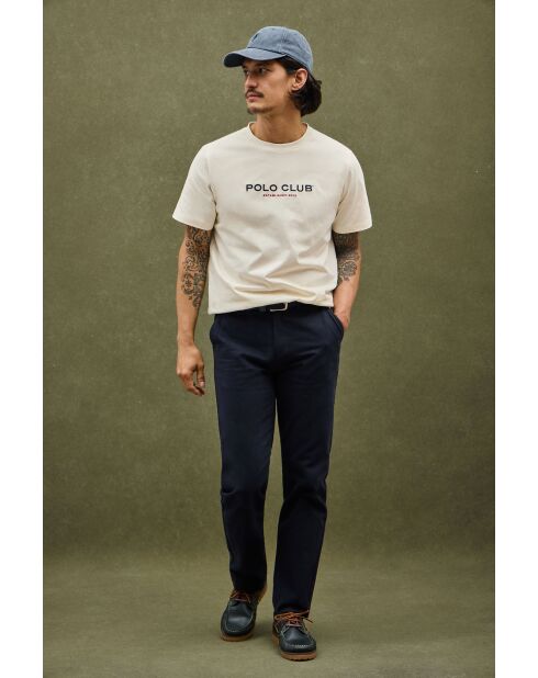 T-Shirt à manches courtes en coton Noé écru