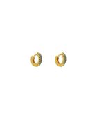 Orecchini Anya in oro/ottone blu