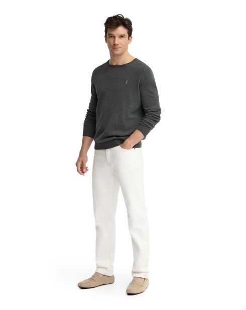 Pullover Vigore in cotone grigio scuro Zacharie