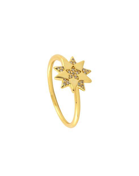 Laureline gouden koperen ring