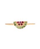 Flavie ring in goud/veelkleurig messing